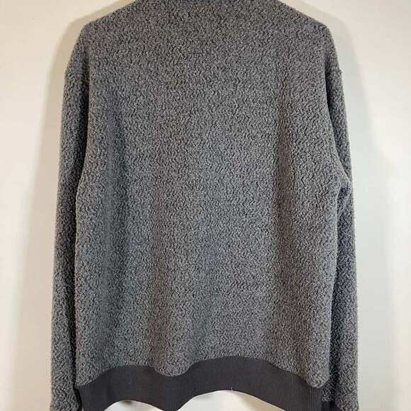 Patagonia Mens Woolyester Fleece Full Zip Jacket Forge Gray Size L - Picture 3 of 4
